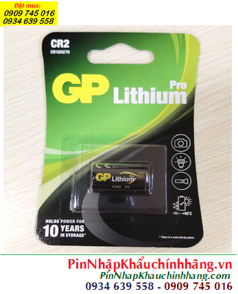 Pin GP CR2P _Pin CR15H270; Pin 3v Lithium GP CR2P-2GSBC1 dòng PRO chính hãng (Vỉ 01viên)